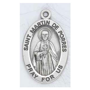 Silver St Martin de Porres Medal Oval